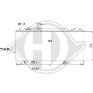 DIEDERICHS DCM2252 - Kühler, Motorkühlung