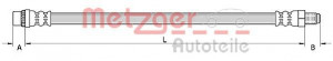 METZGER 4110895 - Bremsschlauch