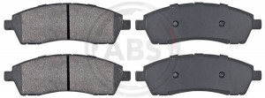 A.B.S. 38757 - Bremsbelagsatz, Scheibenbremse