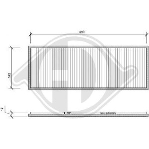 DIEDERICHS DCI1001 - Filter, Innenraumluft