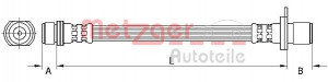 METZGER 4111501 - Bremsschlauch