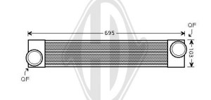 DIEDERICHS DCA1151 - Ladeluftkühler