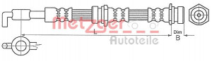 METZGER 4114062 - Bremsschlauch