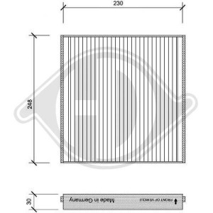 DIEDERICHS DCI1121 - Filter, Innenraumluft
