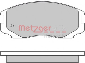 METZGER 1170294 - Bremsbelagsatz, Scheibenbremse