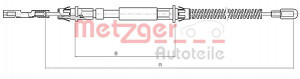 METZGER 10.5972 - Seilzug, Feststellbremse