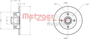 METZGER 6110087 - Bremsscheibe