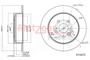 METZGER 6110272 - Bremsscheibe
