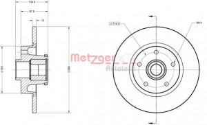METZGER 6110844 - Bremsscheibe