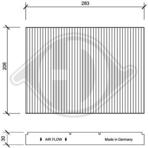 DIEDERICHS DCI1005-1 - Filter, Innenraumluft