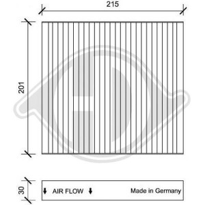 DIEDERICHS DCI1109 - Filter, Innenraumluft