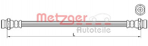 METZGER 4110640 - Bremsschlauch