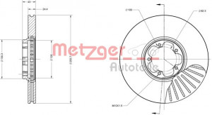 METZGER 6110405 - Bremsscheibe