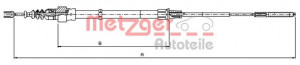 METZGER 10.7491 - Seilzug, Feststellbremse