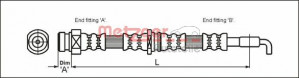 METZGER 4113318 - Bremsschlauch