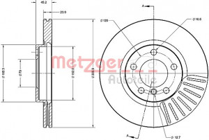 METZGER 6110691 - Bremsscheibe