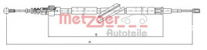 METZGER 10.7506 - Seilzug, Feststellbremse