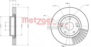 METZGER 6110276 - Bremsscheibe