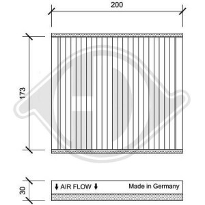 DIEDERICHS DCI0177 - Filter, Innenraumluft