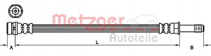 METZGER 4110449 - Bremsschlauch