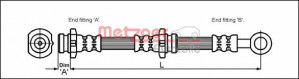 METZGER 4111988 - Bremsschlauch