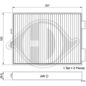 DIEDERICHS DCI1037S - Filter, Innenraumluft