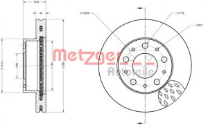 METZGER 6110497 - Bremsscheibe