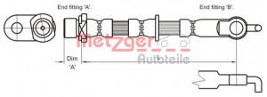 METZGER 4110011 - Bremsschlauch