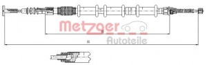 METZGER 491.11 - Seilzug, Feststellbremse