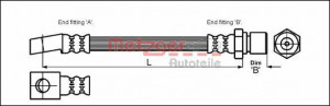 METZGER 4112812 - Bremsschlauch