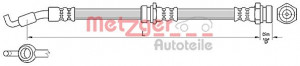 METZGER 4110305 - Bremsschlauch