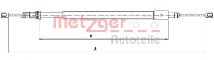 METZGER 10.4577 - Seilzug, Feststellbremse