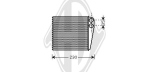 DIEDERICHS DCM1251 - Wärmetauscher, Innenraumheizung