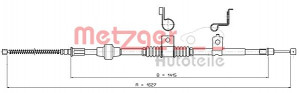 METZGER 17.2295 - Seilzug, Feststellbremse