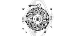 DIEDERICHS DCL1022 - Lüfter, Klimakondensator
