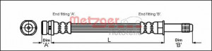 METZGER 4114678 - Bremsschlauch
