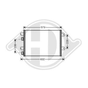 DIEDERICHS DCC1344 - Kondensator, Klimaanlage