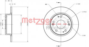 METZGER 6110302 - Bremsscheibe