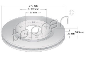 TOPRAN 401926 - Bremsscheibe