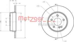 METZGER 6110218 - Bremsscheibe