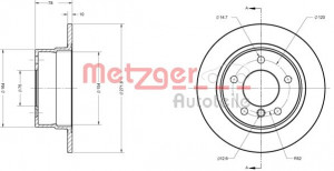 METZGER 6110288 - Bremsscheibe