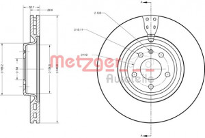 METZGER 6110717 - Bremsscheibe