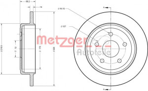 METZGER 6110278 - Bremsscheibe