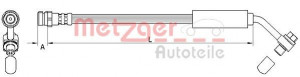 METZGER 4111478 - Bremsschlauch