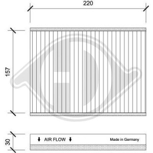 DIEDERICHS DCI1245 - Filter, Innenraumluft