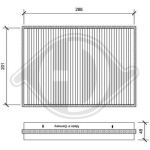 DIEDERICHS DCI1181 - Filter, Innenraumluft