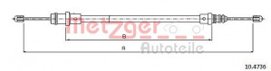 METZGER 10.4736 - Seilzug, Feststellbremse