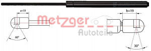METZGER 2110456 - Gasfeder, Motorhaube