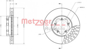 METZGER 6110117 - Bremsscheibe