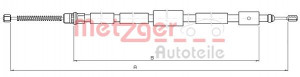 METZGER 10.6032 - Seilzug, Feststellbremse